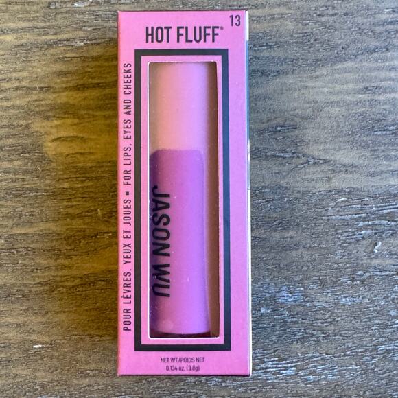 Jason Wu Hot Fluff Matte Lipstick 3 in 1 Lipstick Blush Eye Strawberries & Cream - Picture 2 of 8